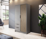 Lade das Bild in den Galerie-Viewer, Eleganter Designer Kleiderschrank Niro 105 cm – Moderner Stauraum Schlafzimmer