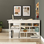 Lade das Bild in den Galerie-Viewer, Tiro Designer Eckschreibtisch mit Regal, Modernes Home-Office Arbeitszimmer, Kiefer Anthrazit Weiß