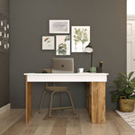Lade das Bild in den Galerie-Viewer, Tiro Designer Eckschreibtisch mit Regal, Modernes Home-Office Arbeitszimmer, Kiefer Anthrazit Weiß