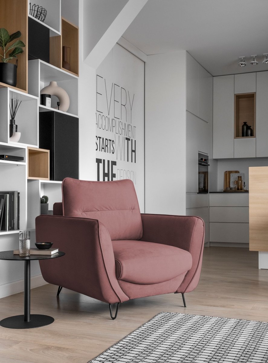 Eleganter Designer Sessel Selene Luxus Samtsessel für Modernes Wohnzimmer Komfort