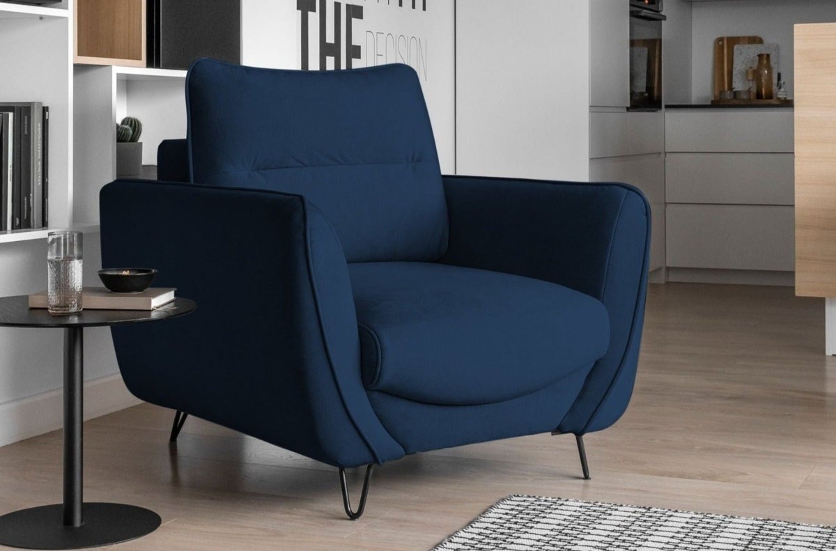 Eleganter Designer Sessel Selene Luxus Samtsessel für Modernes Wohnzimmer Komfort