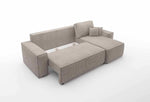 Lade das Bild in den Galerie-Viewer, Cordario Designer Schlafsofa mit Stauraumfunktion, bequeme Eckcouch aus Cordstoff