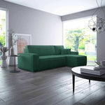 Lade das Bild in den Galerie-Viewer, Cordario Designer Schlafsofa mit Stauraumfunktion, bequeme Eckcouch aus Cordstoff