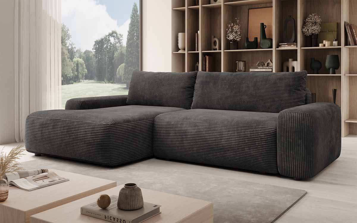 Luxuriöses Designer Sofa Luma: Multifunktionales Ecksofa mit Stauraum & Schlaffunktion