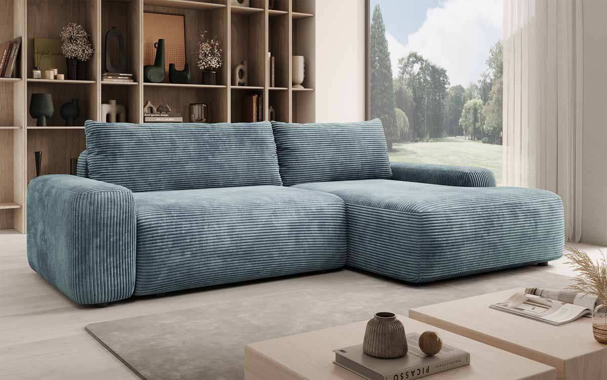 Luxuriöses Designer Sofa Luma: Multifunktionales Ecksofa mit Stauraum & Schlaffunktion