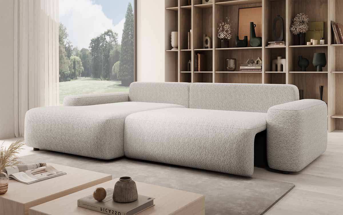 Luxuriöses Designer Sofa Luma: Multifunktionales Ecksofa mit Stauraum & Schlaffunktion
