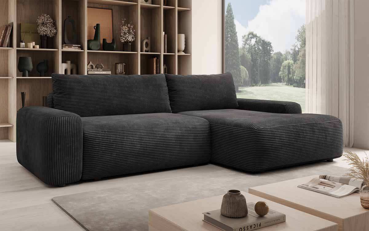 Luxuriöses Designer Sofa Luma: Multifunktionales Ecksofa mit Stauraum & Schlaffunktion