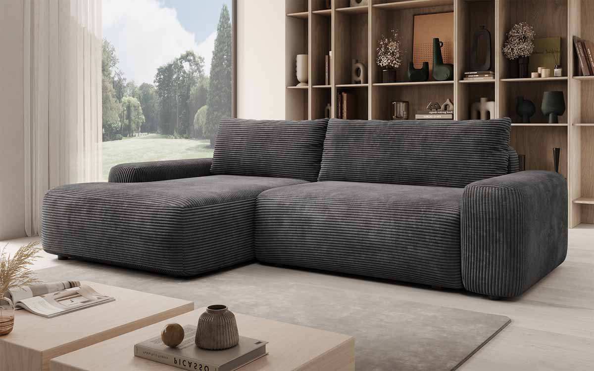 Luxuriöses Designer Sofa Luma: Multifunktionales Ecksofa mit Stauraum & Schlaffunktion