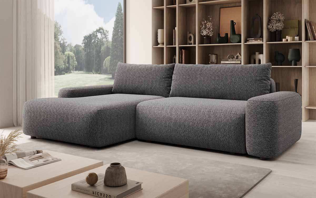 Luxuriöses Designer Sofa Luma: Multifunktionales Ecksofa mit Stauraum & Schlaffunktion