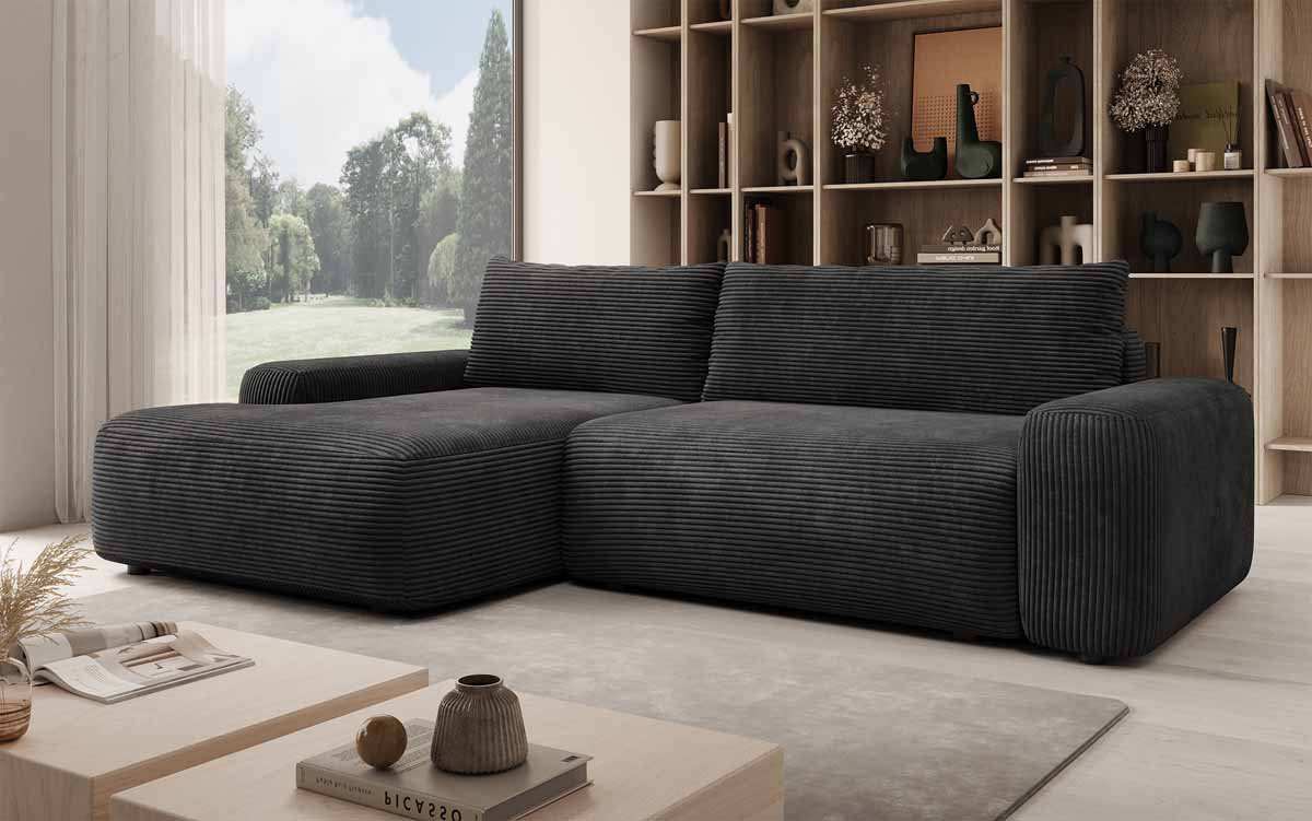 Luxuriöses Designer Sofa Luma: Multifunktionales Ecksofa mit Stauraum & Schlaffunktion