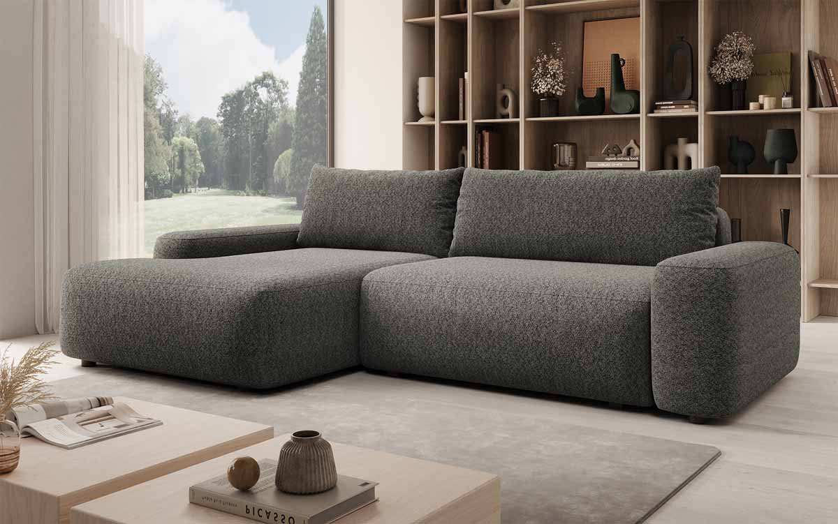 Luxuriöses Designer Sofa Luma: Multifunktionales Ecksofa mit Stauraum & Schlaffunktion