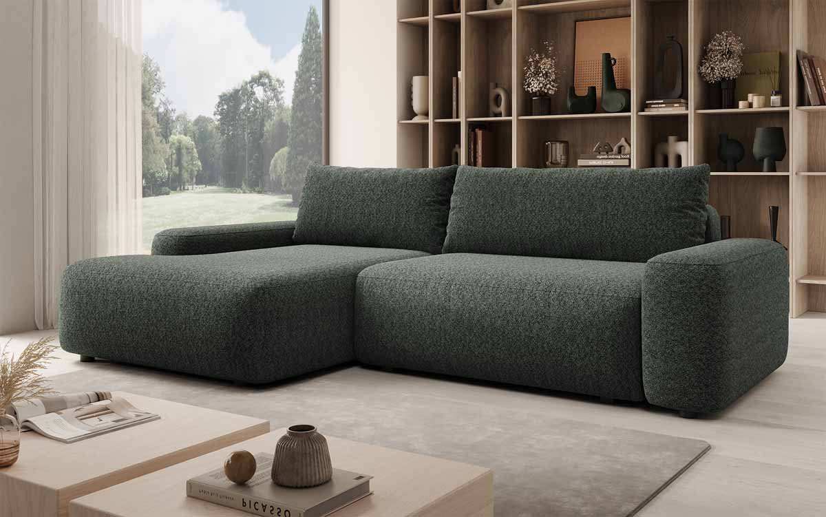 Luxuriöses Designer Sofa Luma: Multifunktionales Ecksofa mit Stauraum & Schlaffunktion