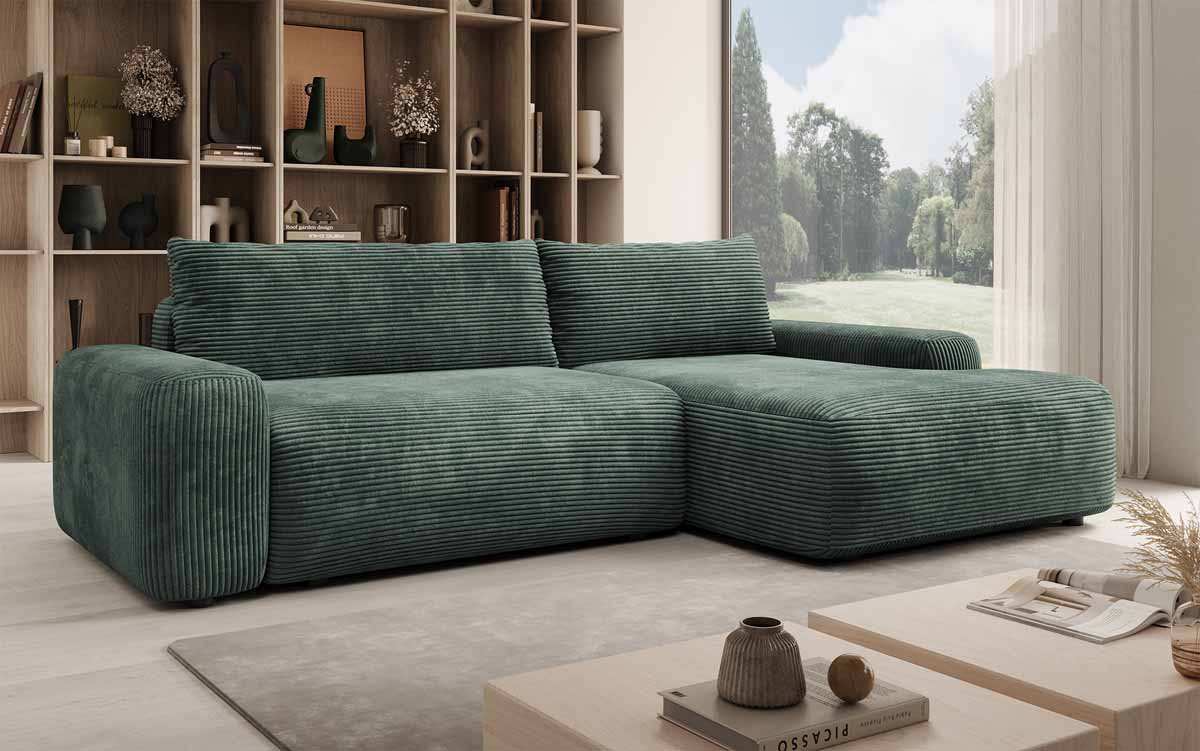 Luma Designer Ecksofa: Multifunktionales Schlafsofa mit Praktischem Stauraum und Komfort