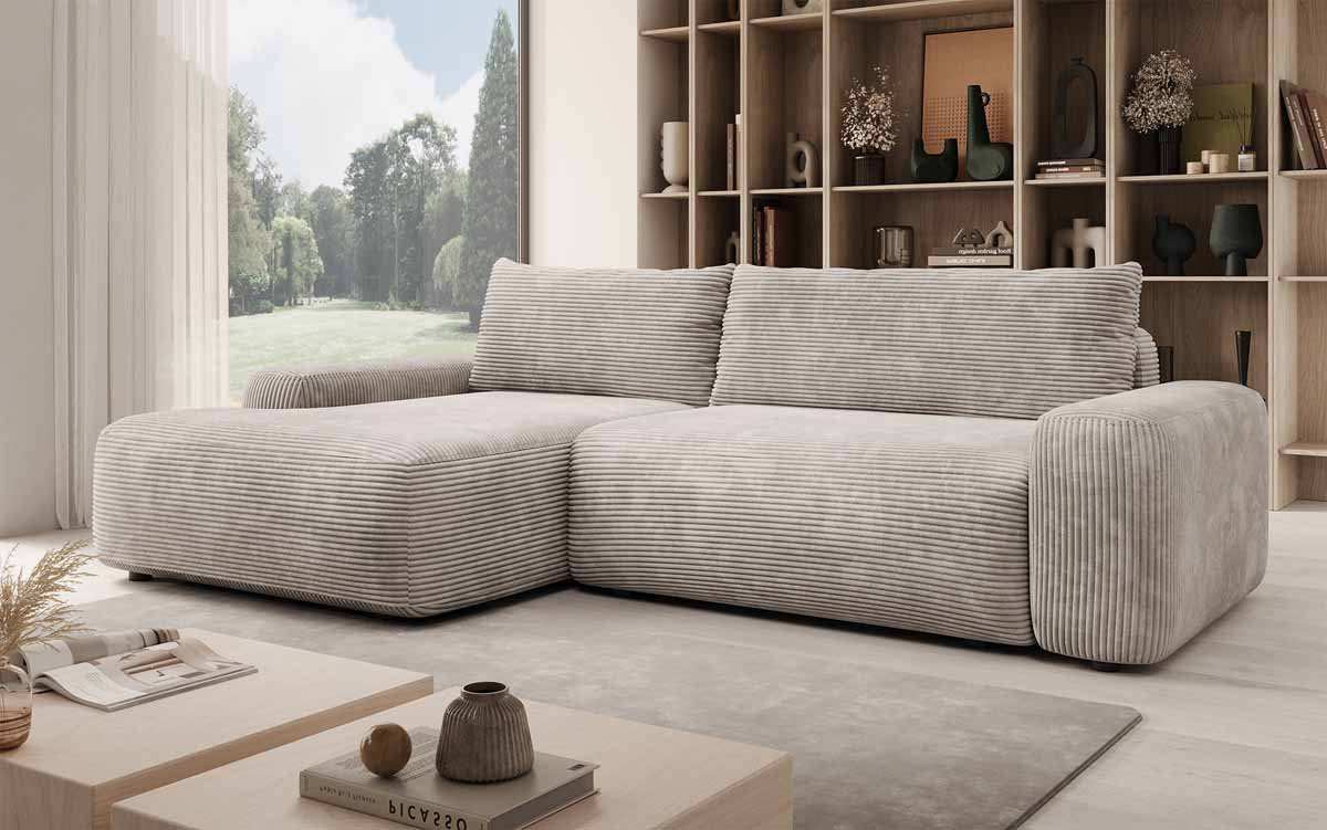 Luma Designer Ecksofa: Multifunktionales Schlafsofa mit Praktischem Stauraum und Komfort