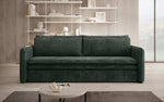 Lade das Bild in den Galerie-Viewer, Tilo Slim Designer Cord Schlafsofa mit Klappfunktion und Integriertem Stauraum