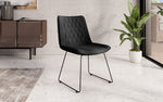 Lade das Bild in den Galerie-Viewer, Eleganter Samt Designer Esszimmerstuhl Diaro mit Metallbeinen – Modern & Komfortabel