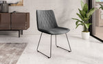 Lade das Bild in den Galerie-Viewer, Eleganter Samt Designer Esszimmerstuhl Diaro mit Metallbeinen – Modern & Komfortabel