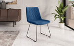 Lade das Bild in den Galerie-Viewer, Eleganter Samt Designer Esszimmerstuhl Diaro mit Metallbeinen – Modern & Komfortabel