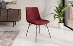 Lade das Bild in den Galerie-Viewer, Eleganter Samt Designer Esszimmerstuhl Diaro mit Metallbeinen – Modern & Komfortabel