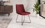 Lade das Bild in den Galerie-Viewer, Eleganter Samt Designer Esszimmerstuhl Diaro mit Metallbeinen – Modern & Komfortabel