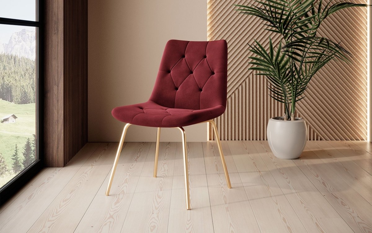 Luxuriöser Samt Esszimmerstuhl Portofino: Eleganz, Komfort und vielseitiges Design