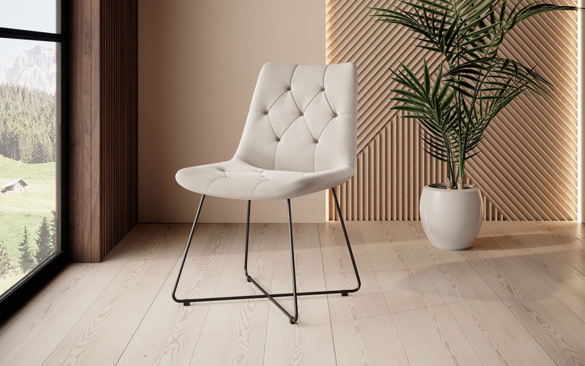 Luxuriöser Samt Esszimmerstuhl Portofino: Eleganz, Komfort und vielseitiges Design