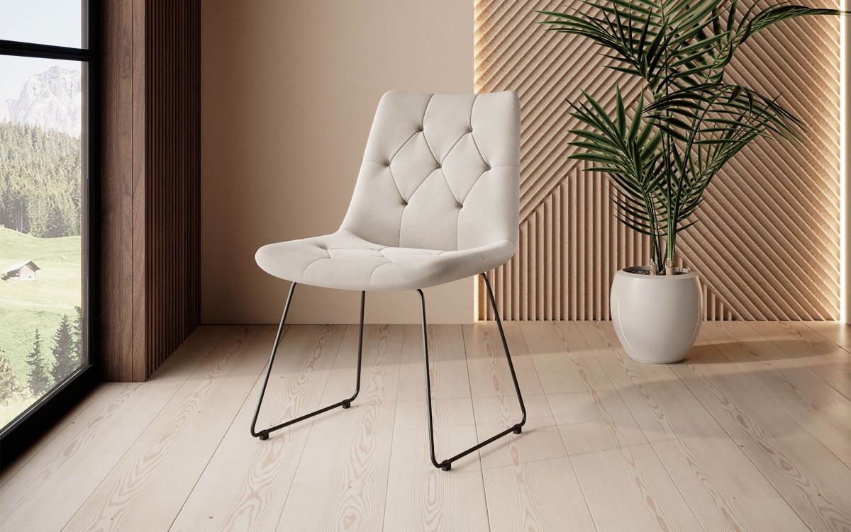 Luxuriöser Samt Esszimmerstuhl Portofino: Eleganz, Komfort und vielseitiges Design