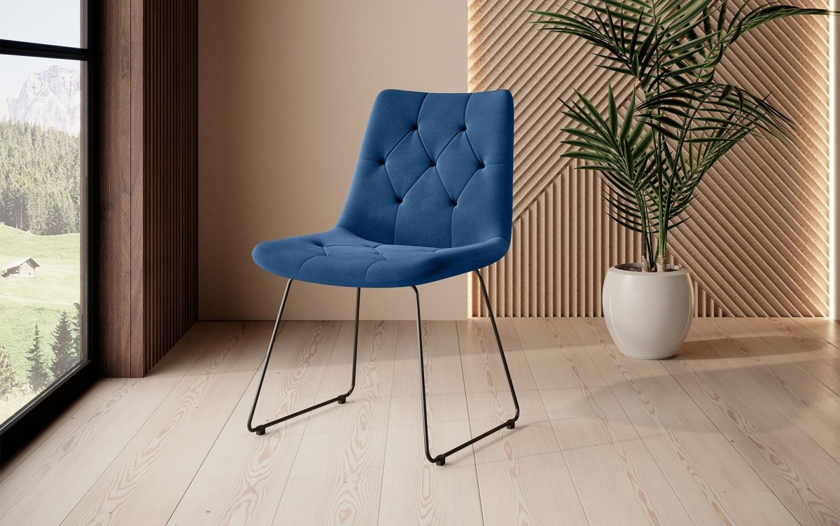 Luxuriöser Samt Esszimmerstuhl Portofino: Eleganz, Komfort und vielseitiges Design