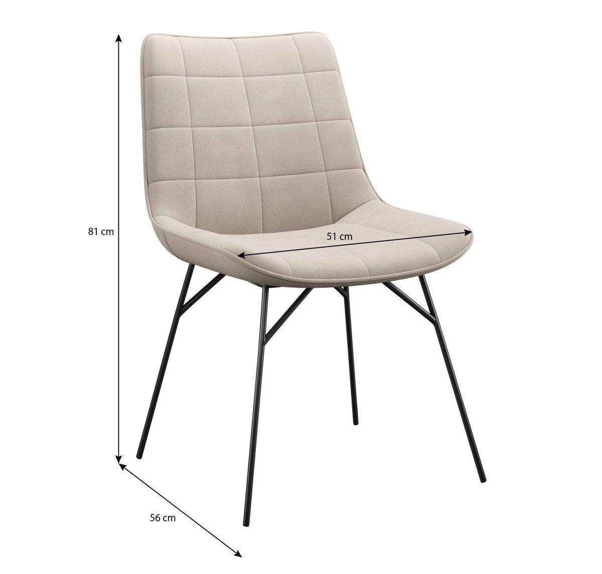 Volta Samt Designer Esszimmerstuhl: Komfortabel, Modern, Robust, Stilvolle Akzente