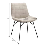 Lade das Bild in den Galerie-Viewer, Volta Samt Designer Esszimmerstuhl: Komfortabel, Modern, Robust, Stilvolle Akzente