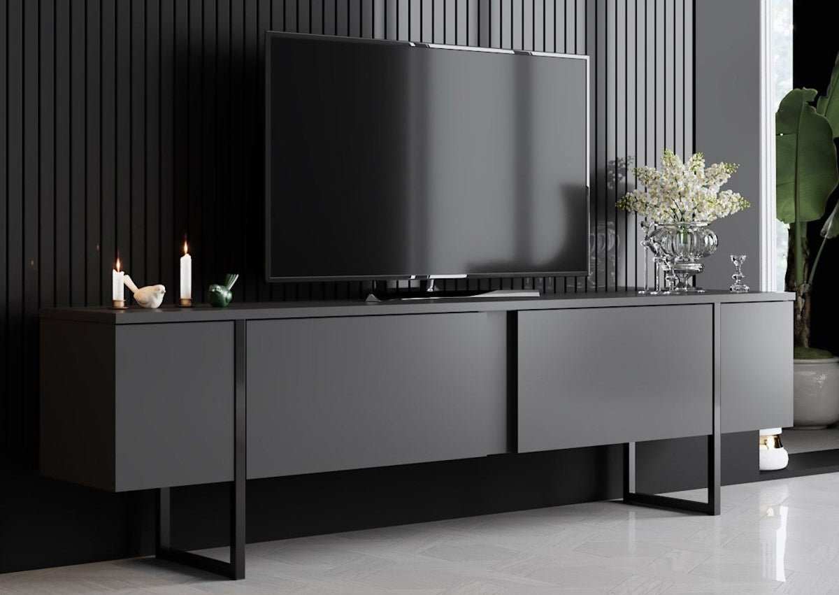 Modernes Designer TV Lowboard Lunano – Stilvolles Medienregal für Wohnzimmer