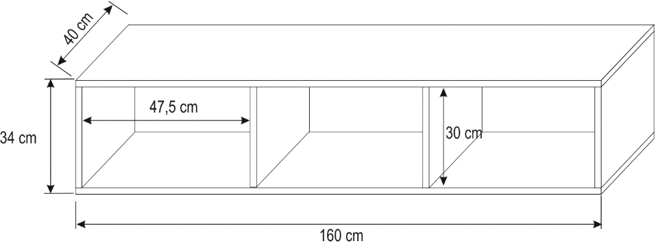 Designer TV-Lowboard Velo: Modernes Wohnzimmer-Möbel mit Stauraum und Stil