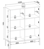 Lade das Bild in den Galerie-Viewer, Elegante Designer Nayra Glasvitrine mit LED-Beleuchtung für Modernes Wohnzimmer