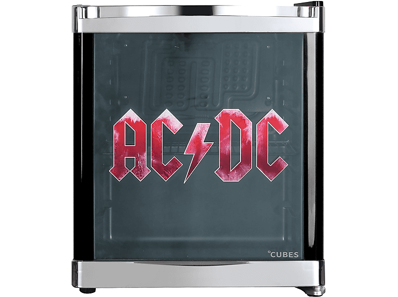 CUBES CC 202 E ACDC Getränkekühlschrank 48 l, schwarz‑rot
