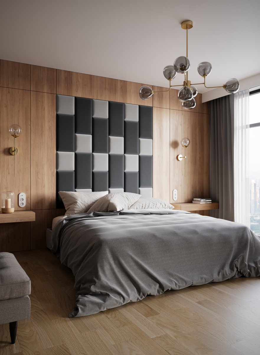 Luxuriöses Samt Gepolstertes Wandpaneel Set - Modernes Akustik Design für Wände