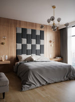 Lade das Bild in den Galerie-Viewer, Luxuriöses Samt Gepolstertes Wandpaneel Set - Modernes Akustik Design für Wände