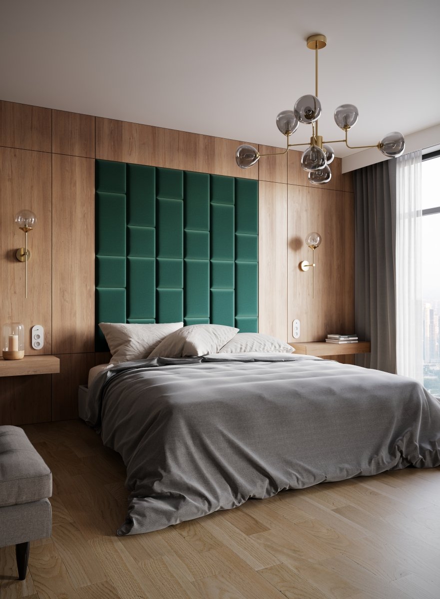 Luxuriöses Samt Gepolstertes Wandpaneel Set - Modernes Akustik Design für Wände