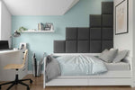 Lade das Bild in den Galerie-Viewer, Luxuriöses Samt Gepolstertes Wandpaneel Set – Modernes Akustik Design für Schlafzimmer
