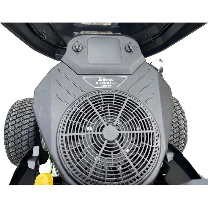BLACK EDITION® BL 295/106 Twin H Rasentraktor: Hydrostat, Mulchen, Komfortsitz, Digital-Cockpit