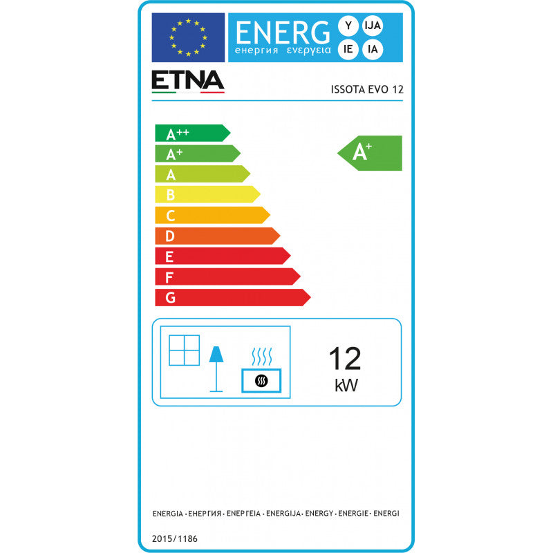 La Nordica Isotta Evo Gusseisen-Holzofen: 11,9 kW, 50 cm Scheitholz, EcoDesign-Effizienz