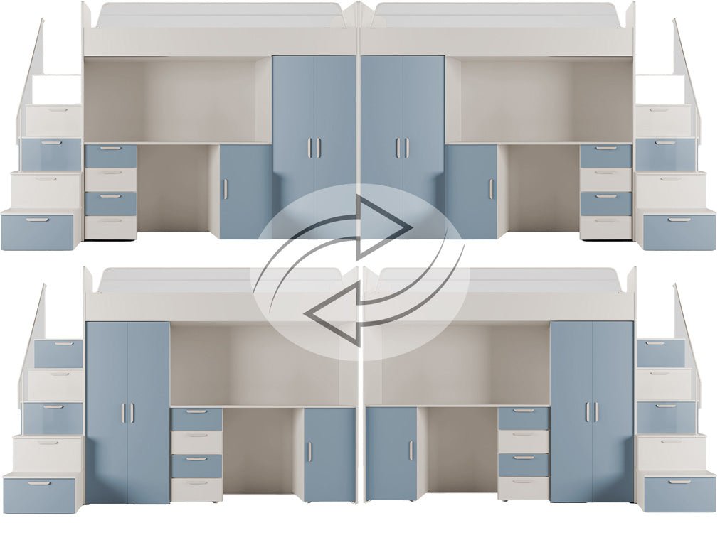 Dream Kinderhochbett Matt: Sichere, Platzsparende Lösung für Kinderzimmer mit Stil