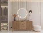 Lade das Bild in den Galerie-Viewer, Eleganter Runder Lioni LED-Spiegel: Modernes Design, Perfekte Beleuchtung