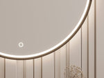 Lade das Bild in den Galerie-Viewer, Eleganter Runder Lioni LED-Spiegel: Modernes Design, Perfekte Beleuchtung