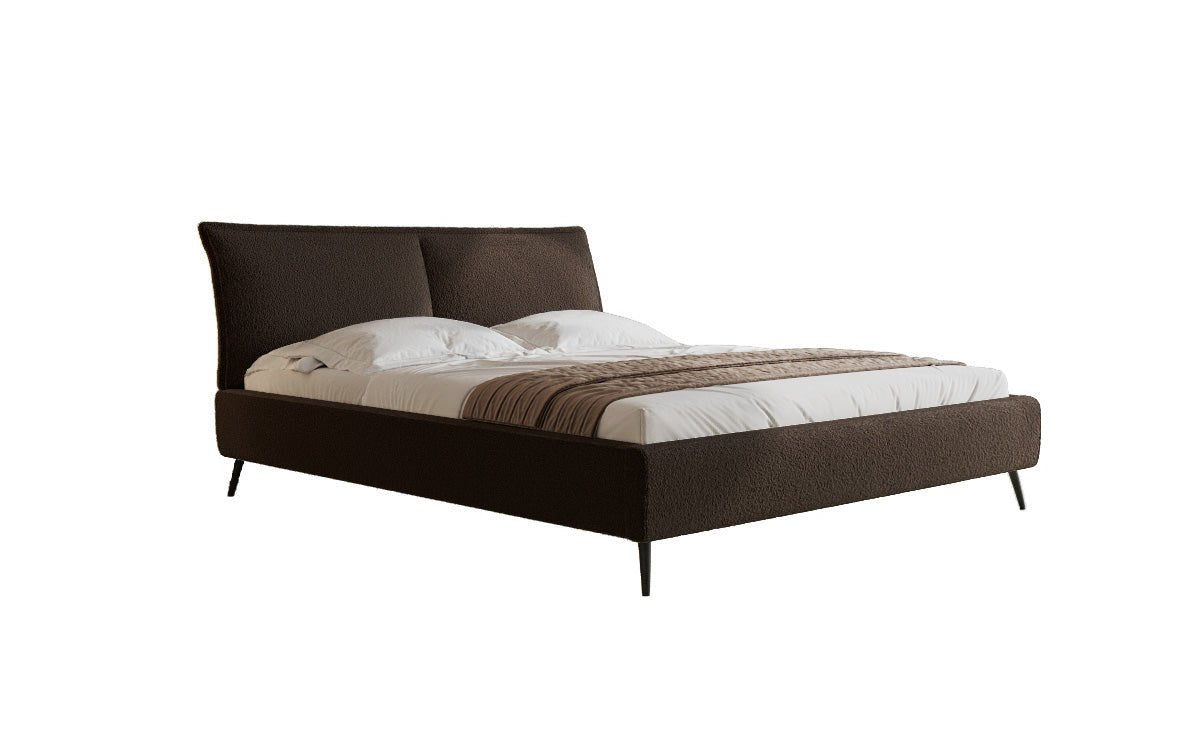 Zoe Bouclé Designer Polsterbett mit Stauraum und luxuriösem Samtbezug