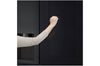 LG InstaView® Side-by-Side Kühlschrank: Klopfen-Anzeige, 635L, Eis- & Wasser-Spender, Matt Schwarz