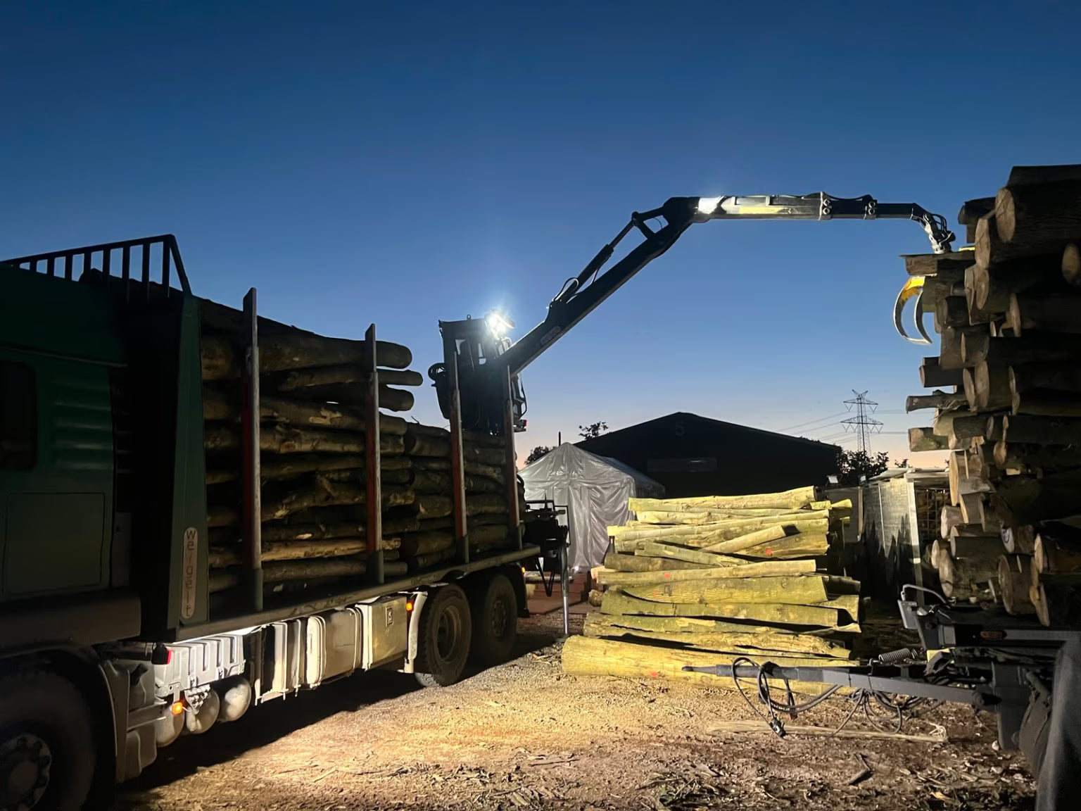 Hochwertiges Stammholz-Hartholzmix: Eiche, Esche, Hainbuche für effizientes Heizen