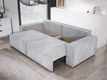 Lade das Bild in den Galerie-Viewer, Designer Cord Sofa Velanova: Modernes Schlafsofa mit Klappfunktion für Ihr Wohnzimmer
