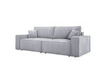 Lade das Bild in den Galerie-Viewer, Designer Cord Sofa Velanova: Modernes Schlafsofa mit Klappfunktion für Ihr Wohnzimmer
