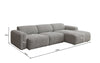 Luxuriöses L-Sofa Calm Bouclé – Modernes Designer-Ecksofa für Ihr Zuhause