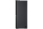 Lade das Bild in den Galerie-Viewer, LG InstaView® Side-by-Side Kühlschrank: Klopfen-Anzeige, 635L, Eis- &amp; Wasser-Spender, Matt Schwarz
